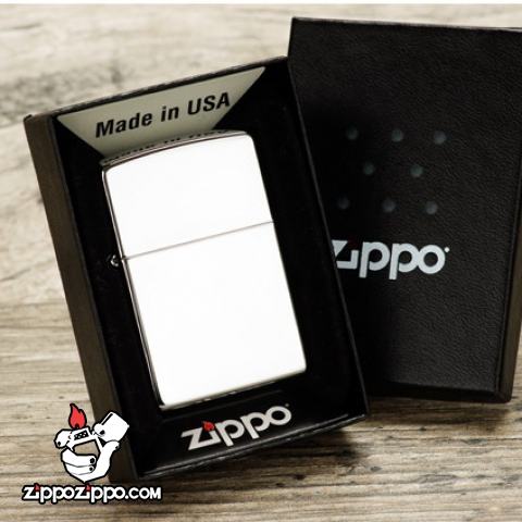 Bật Lửa Zippo Mạ Chrome Bóng - SKU 250 – Zippo High Polished Chrome