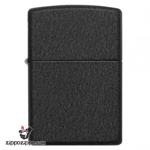 Bật Lửa Zippo Sơn Màu đen Nhám Gân - SKU 236 – Zippo Black Crackle