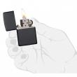Bật Lửa Zippo Sơn Tĩnh Điện Màu Đen- SKU 218 – Zippo Black Matte