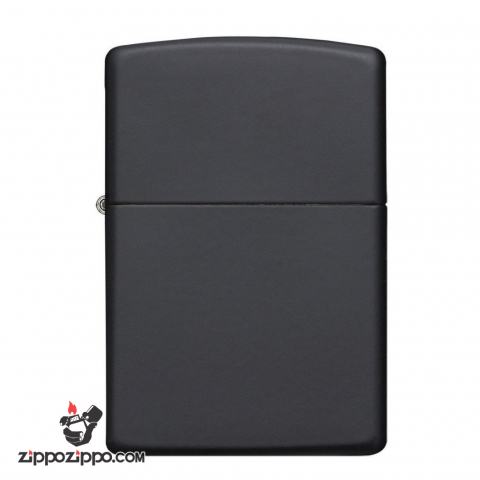 Bật Lửa Zippo Sơn Tĩnh Điện Màu Đen- SKU 218 – Zippo Black Matte