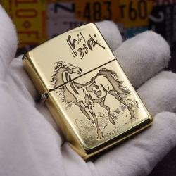 Bật lửa Zippo chính hãng đồng Bản Armor nhẹ khắc mã đáo thành công - Mã SP: ZPC1910-169