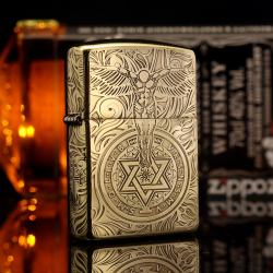 Bật lửa Zippo chính hãng Đồng Bóng khắc thiên thần bản ARMOR - Mã SP: ZPC1788-169