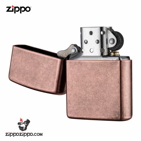 Bật Lửa Zippo Đồng Thau Mạ Đồng Đỏ Giả Cổ - Sku 301FB – Zippo Antique Copper