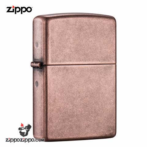 Bật Lửa Zippo Đồng Thau Mạ Đồng Đỏ Giả Cổ - Sku 301FB – Zippo Antique Copper