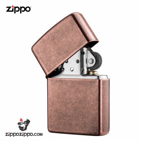 Bật Lửa Zippo Đồng Thau Mạ Đồng Đỏ Giả Cổ - Sku 301FB – Zippo Antique Copper