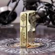 Bật lửa Zippo chính hãng đồng khắc người sắt vỏ mỏng