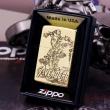 Bật lửa Zippo chính hãng đồng khắc người sắt vỏ mỏng