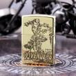 Bật lửa Zippo chính hãng đồng khắc người sắt vỏ mỏng