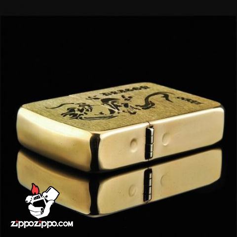 Bật lửa Zippo chính hãng đồng khắc rồng mẫu 007