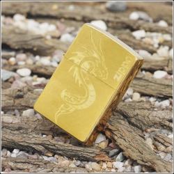 Bật lửa Zippo chính hãng đồng khắc rồng mẫu 008 - Mã SP: ZPC0244