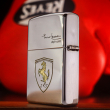 Bật lửa Zippo chĩnh hãng động mạ chrome khắc Ferrari
