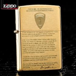 Bật lửa Zippo chính hãng đồng nhẹ khắc Eisenhower
