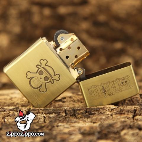 Bật lửa Zippo chính hãng đồng nhẹ phiên bản Luffy One Piece