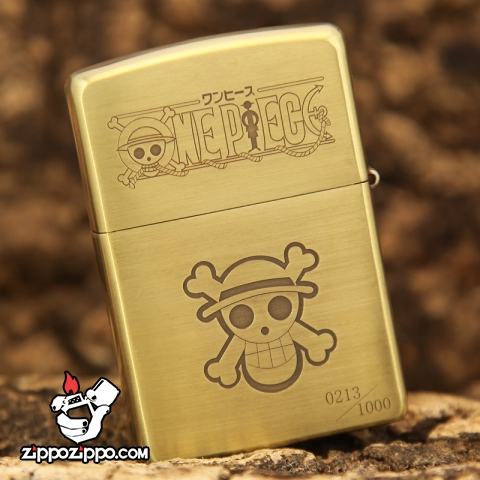 Bật lửa Zippo chính hãng đồng nhẹ phiên bản Luffy One Piece