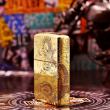 Bật Lửa Zippo Chính Hãng Đồng Nguyên Khối Khắc Rồng Và Phượng
