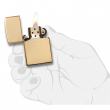 Bật Lửa Zippo Đồng Vàng Trơn Bóng - SKU 254B – Zippo High Polished Brass