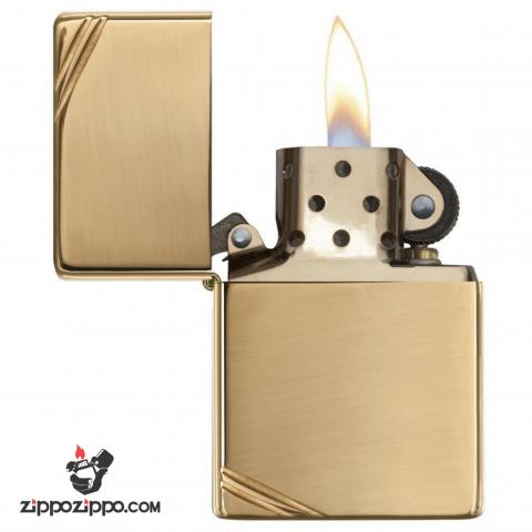 Bật Lửa Zippo 1937 Đồng Vàng Trơn Bóng Chặt Góc - SKU 270 – Zippo Vintage High Polish Brass