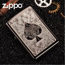 Bật lửa Zippo chính hãng In hình lá bài Át Bích