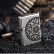 Bật Lửa Zippo Chính Hãng Khắc Bản Đồ Và La Bàn Mạ Antique Silver