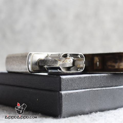Bật lửa Zippo Chính Hãng Khắc Hoa Văn Arabesque Mạ Antique Silver