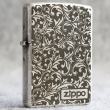 Bật lửa Zippo Chính Hãng Khắc Hoa Văn Arabesque Mạ Antique Silver