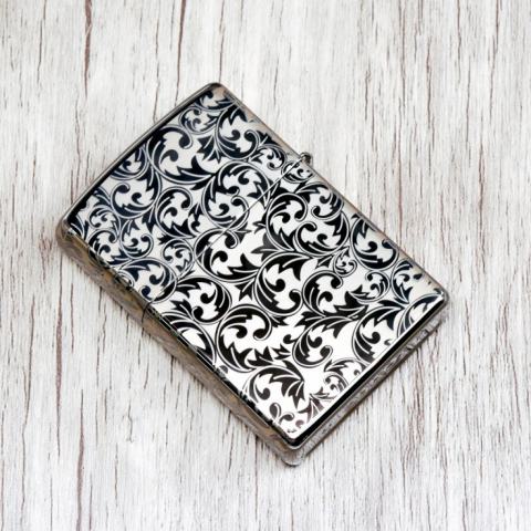Bật Lửa Zippo Chính Hãng Khắc Hoa Văn Thánh Giá Đen Bóng