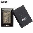 Bật Lửa Zippo  Chính hãng Khắc Hoa Văn Venetian Đen Bóng