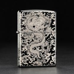 Bật Lửa Zippo Chính Hãng Khắc Rồng Hai Mặt - Mã SP: ZPC1691