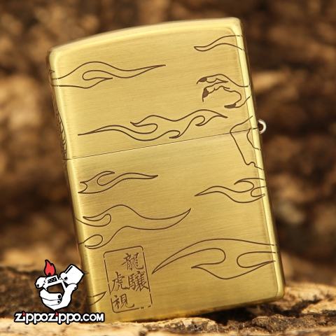 Bật lửa Zippo chính hãng khắc rồng quấn quanh dũng mãnh