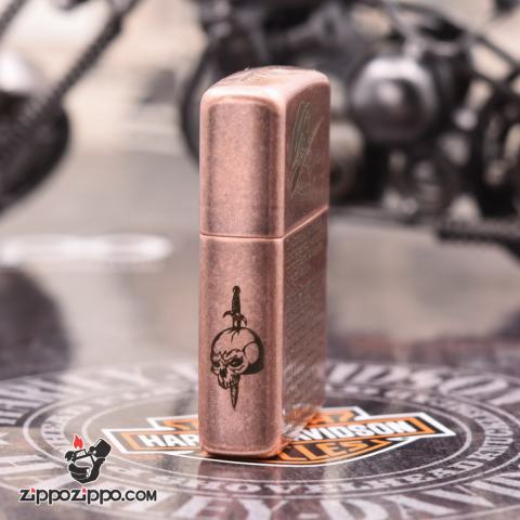 Bật lửa Zippo chính hãng khắc The Expendables Bản Mạ Antique Copper