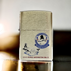BẬT LỬA ZIPPO CHÍNH HÃNG KHẮC  U.S.S GEORGE WASHINGTON CVN-73 - Mã SP: ZPC4052-200