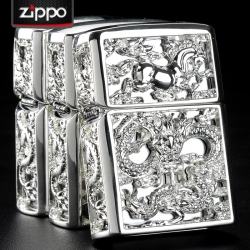 Bật lửa Zippo chính hãng long mã phiên bản bạc sắc sảo