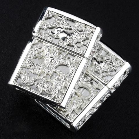 Bật lửa Zippo chính hãng long mã phiên bản bạc sắc sảo