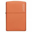 Bật Lửa Zippo Sơn Tĩnh Điện Màu Cam - Logo Zippo SKU 231ZL – Zippo Orange Matte With Zippo Logo