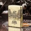 Bật Lửa Zippo Chính Hãng Màu Đồng Khắc hình since eagle Bản Armor
