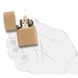 Bật Lửa Zippo Đồng Vàng Vân Xước Ngang - SKU 204B – Zippo Brushed Brass
