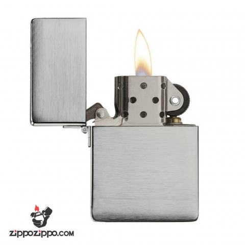 Bật Lửa Zippo 1935Mạ Chrome Vân Ngang - SKU 1935.25 – Zippo 1935 Replica Brushed Chrome