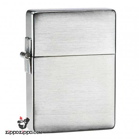 Bật Lửa Zippo 1935Mạ Chrome Vân Ngang - SKU 1935.25 – Zippo 1935 Replica Brushed Chrome