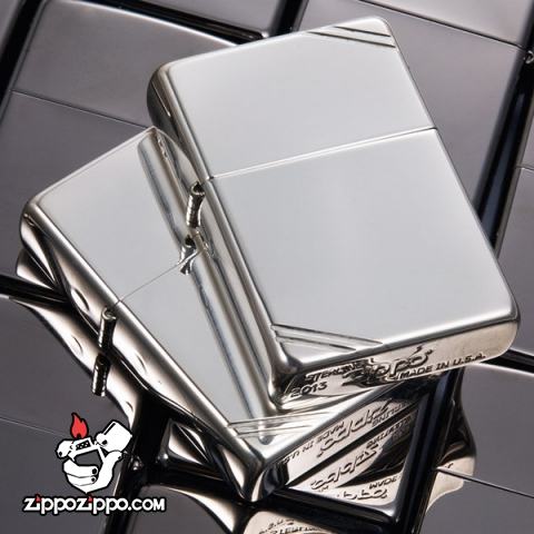 Zippo 14 - Bật lửa Zippo chính hãng phiên bản 1937 bạc nguyên khối chặt góc