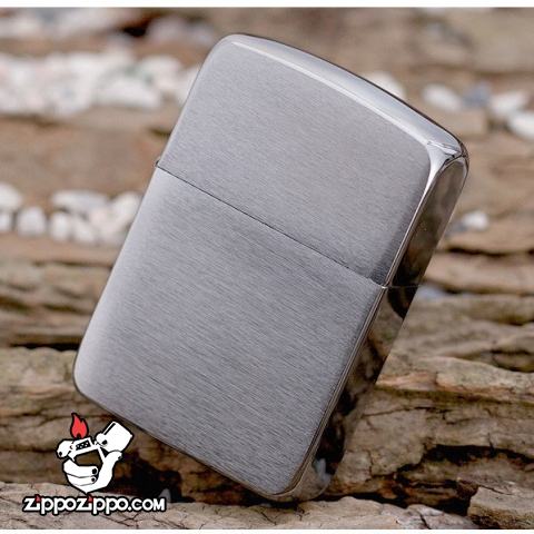 Bật Lửa Zippo 1941 Mạ Chrome Xước Vân Ngang - SKU 1941 – Zippo Replica 1941 Brushed Chrome