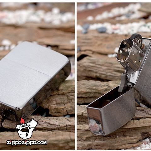 Bật Lửa Zippo 1941 Mạ Chrome Xước Vân Ngang - SKU 1941 – Zippo Replica 1941 Brushed Chrome