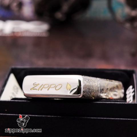 Bật Lửa Zippo Chính Hãng Phiên Bản Armor Chạm Khắc Chim Phượng Hoàng chorme