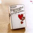 Bật lửa Zippo chính hãng phiên bản Hàn Quốc bạc trái tim tình yêu