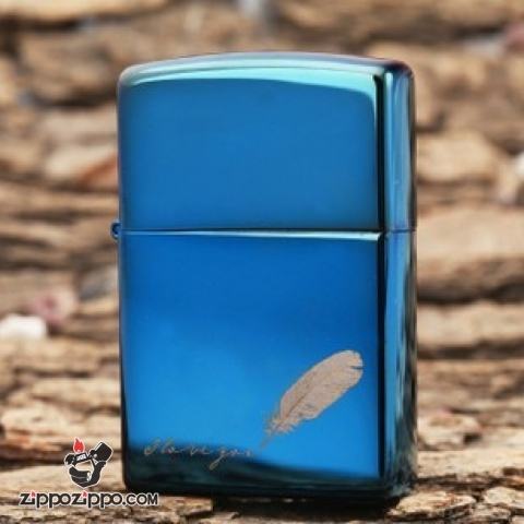 Bật lửa zippo Chính Hãng phiên bản xanh lục Khắc true love
