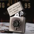 Bật Lửa Zippo Chính Hãng Phiên Bản Xuất Nhật Ốp Viên Đạn Cổ Điển Màu Bạc