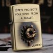 Bật Lửa Zippo Chính Hãng Phien Bản Xuất Nhật Ốp Viên Đạn Cổ Điển