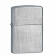 Bật Lửa Zippo Mạ Chrome Xước Vân Linen- SKU 28181 – Zippo Linen Weave