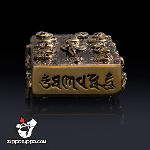Bật lửa Zippo chính hãng Skeleton Gold Angel Wings