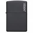 Bật Lửa Zippo Sơn Tĩnh Điện Màu Đen Logo Zippo- Sku 218ZL – Zippo Black Matte with Zippo Logo