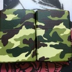 Bật Lửa Zippo Chính Hãng Sơn Vân Áo Lính Màu Xanh - Mã SP: ZPC1736